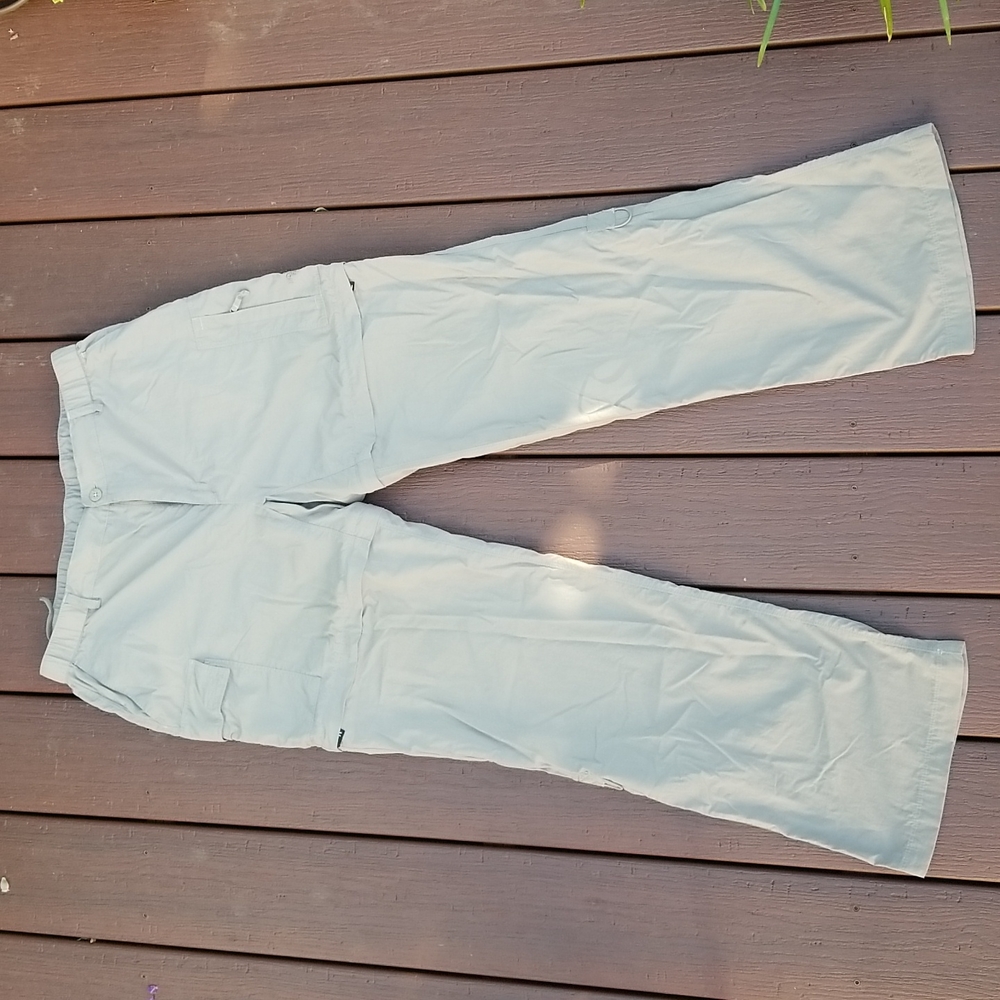 North Face Khaki Convertible Pants Womens size L